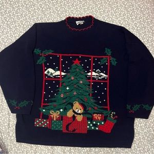VINTAGE Christmas Sweater - Adele Knitwear 3XL
